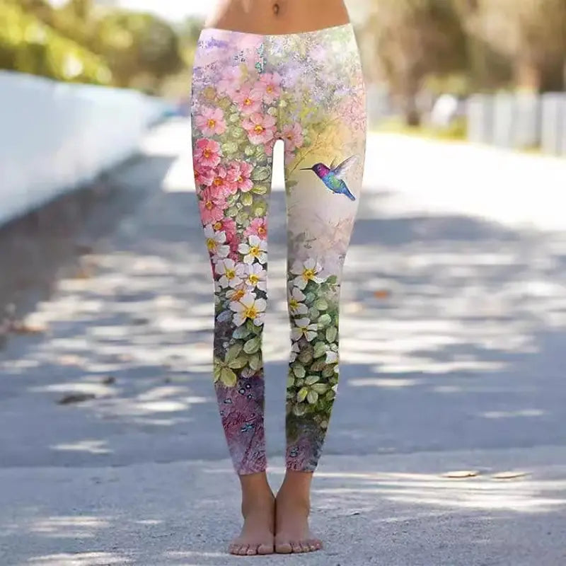 Floral Printed Stretch Leggings