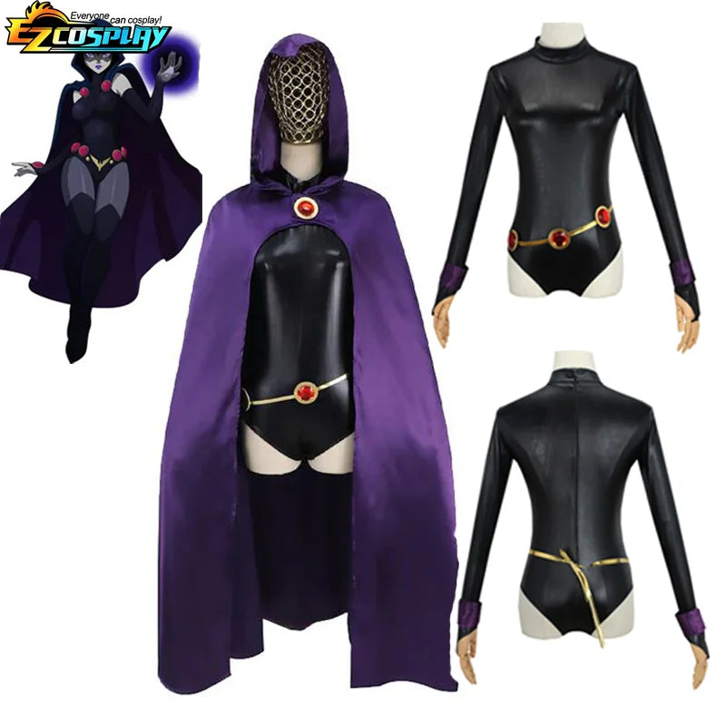 Teen Titans Raven Cosplay Costume Set