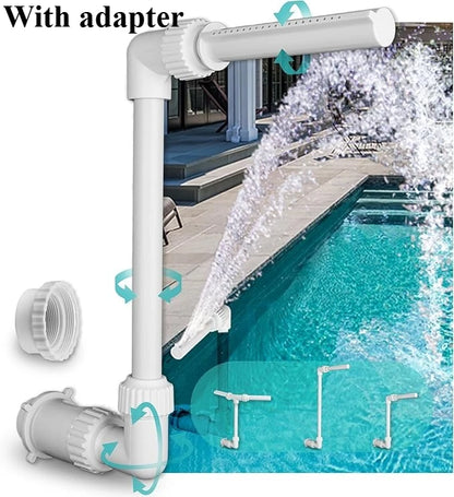 Dual-Nozzle Adjustable Swimming Pool Fountain Sprayer