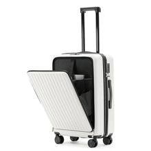 Multi-Functional Silent Wheel Suitcase with USB Charging Port Cup Holder & Practical Hook
