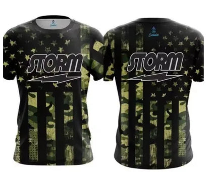 Storm Marble Fluid Graphic Performance Bowling Jersey