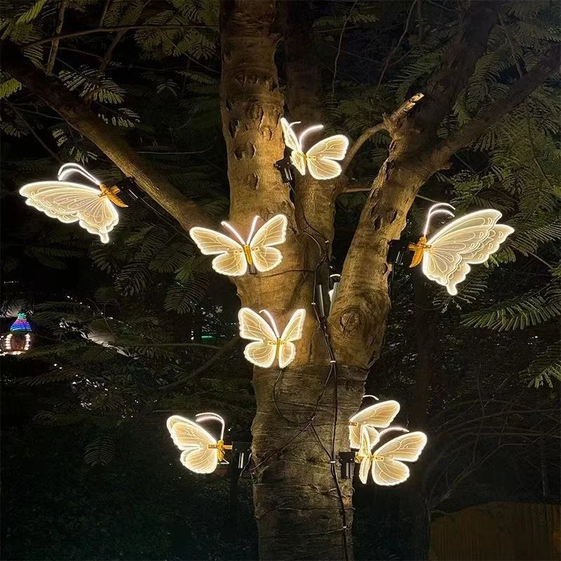 LED Simulation Butterfly Holiday Lights