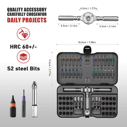 VMAN 66 in1 Multifunction Ratchet Screwdriver Set