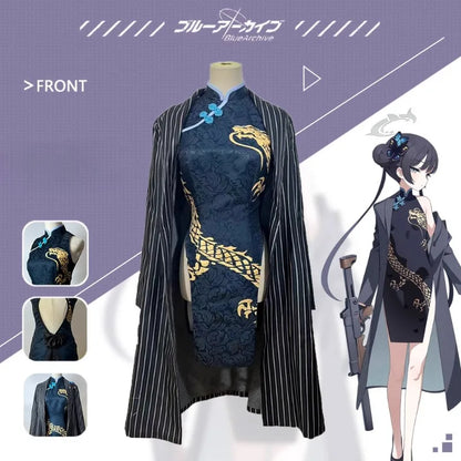 Women's Blue Archive Kisaki Cosplay Cheongsam Qipao Set