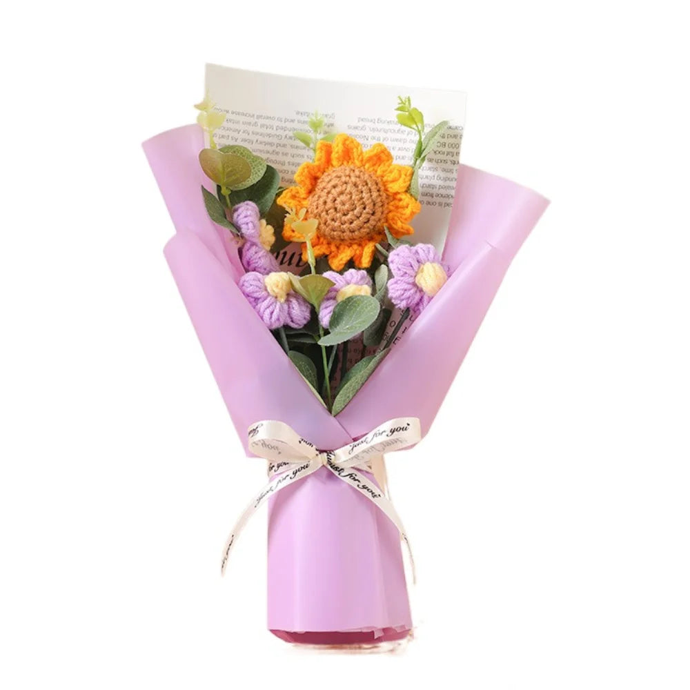 Handmade Artificial Crochet Bouquet