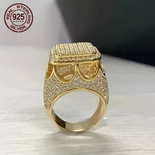 Round Cut 925 Sterling Silver Cluster Ring