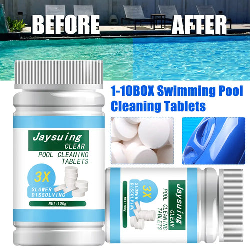 100PCS Swimming Pool Cleaning Tablets Purify Water Chlorine Pill