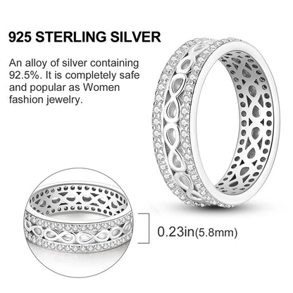 925 Sterling Silver Infinite Love Cubic Zircon Ring