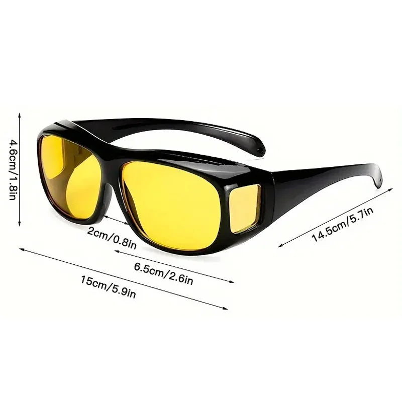 Night Vision Oversized Driver Anti-Glare Glasses
