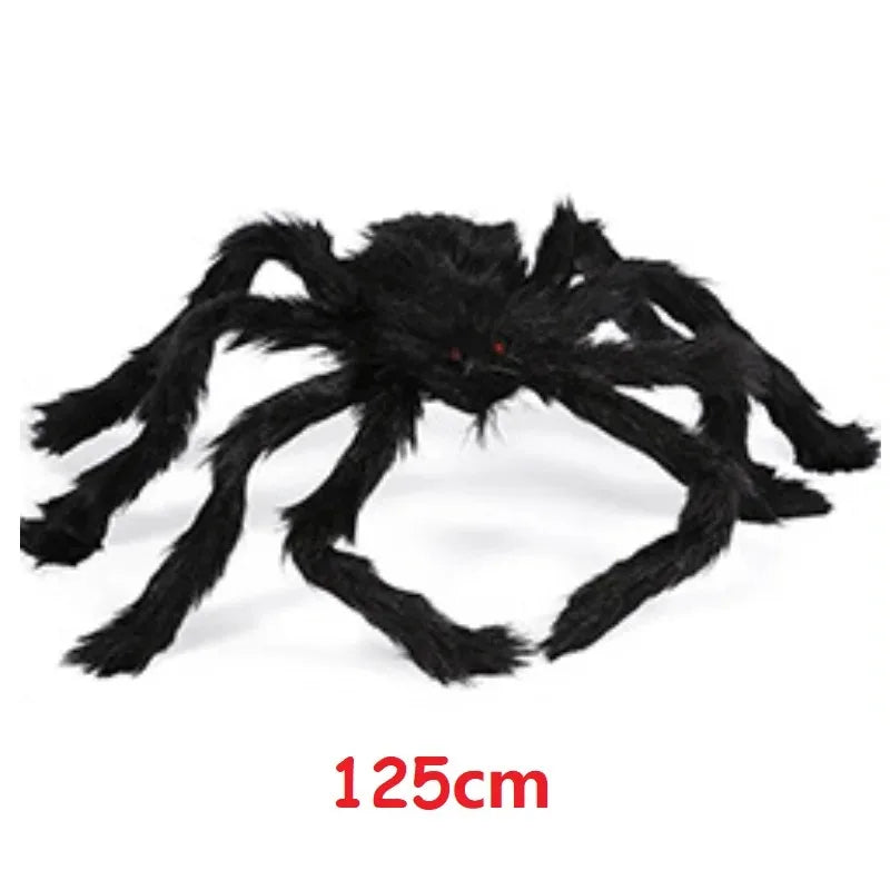 Giant Halloween Spider & Web Outdoor Decoration Set