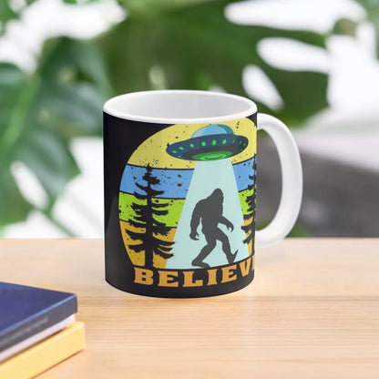 Bigfoot Ufo Alien Believe Classic Mug