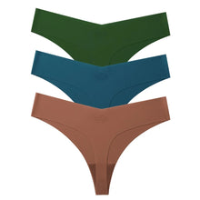 3Pcs Seamless Low-waist Thongs