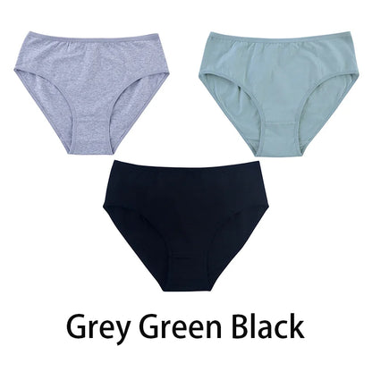 3PCS Seamless Cotton Panties