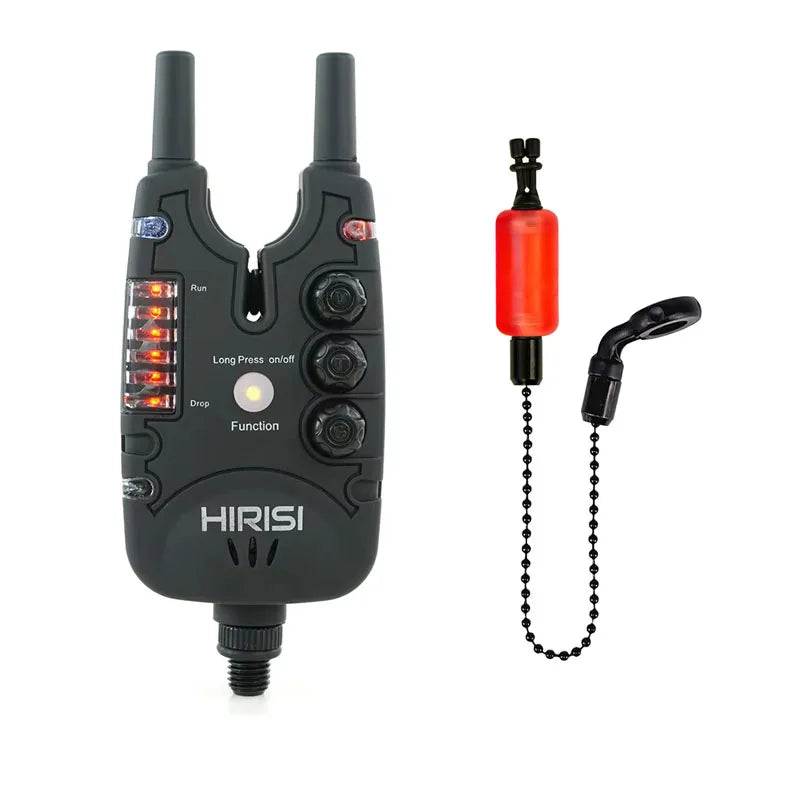 Hirisi Fish Bite Alarm with Adjustable Volume, Tone, Sensitivity & LED Indicator