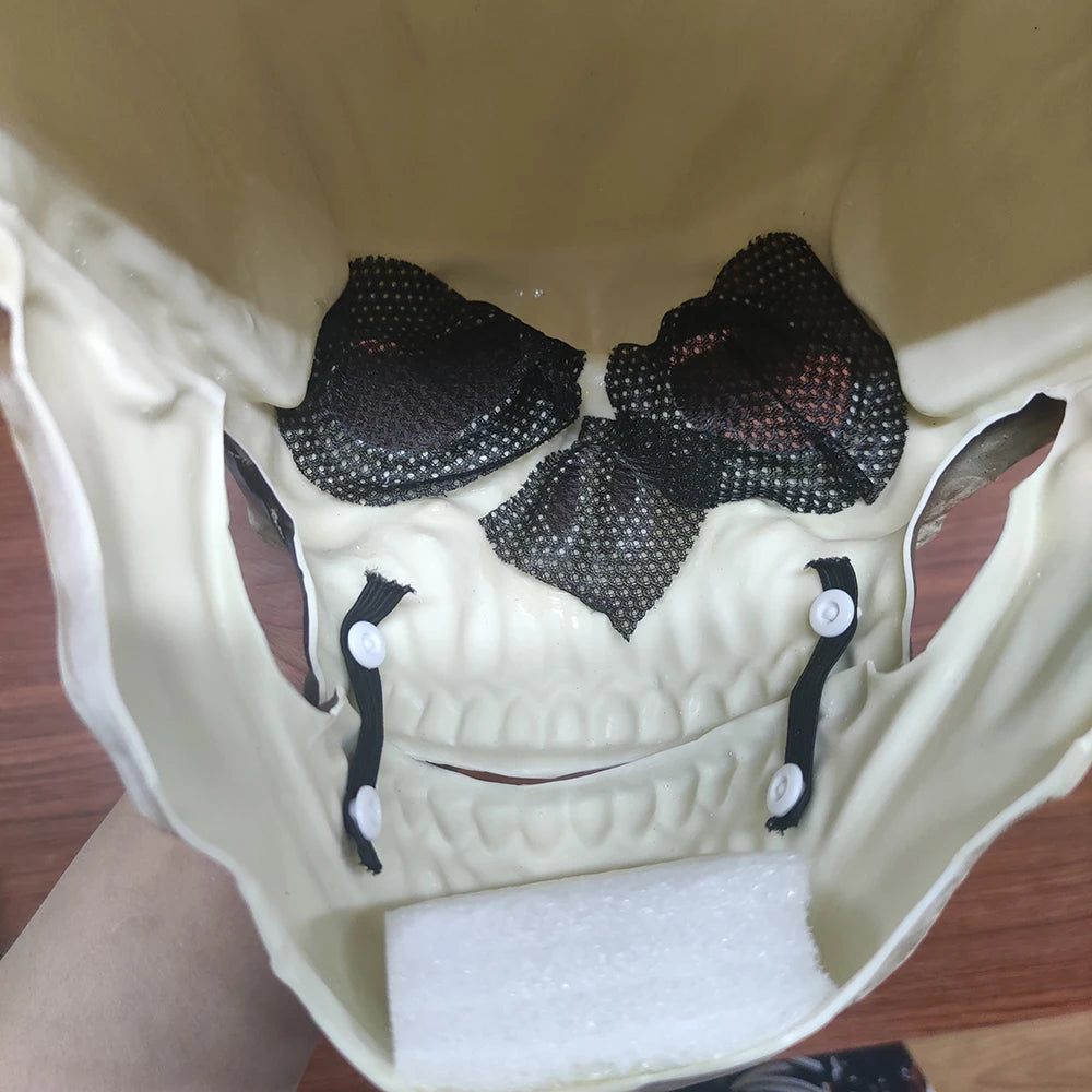 Full Head Skeleton Mask with Movable Jaw