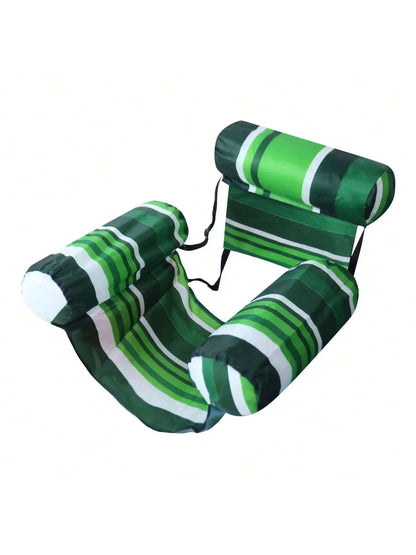 Inflatable Water Hammock Floatie with Armrests