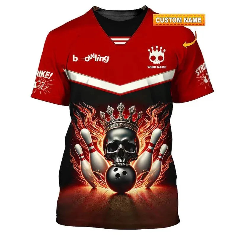 Men's Custom Name Bowling T-Shirt