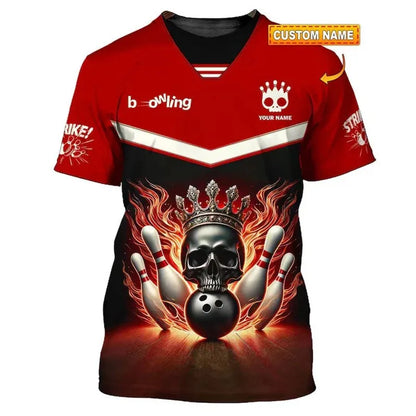 Men's Custom Name Bowling T-Shirt