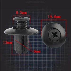 10-200pcs 8mm Plastic Rivets Fasteners