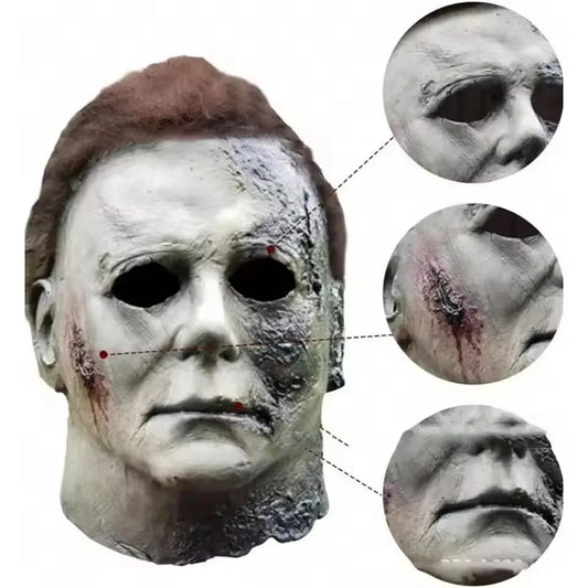 Realistic Michael Myers Horror Mask - Premium Halloween Cosplay Prop