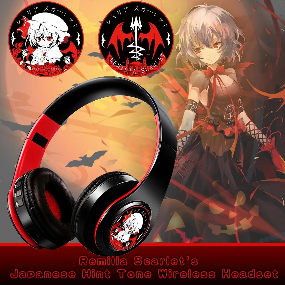 Anime Print Demon Slayer Headphones with Mic