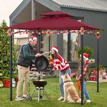 BBQ Gazebo Canopy with LED Light 8x5 Feet Durable and Weather-Resistant