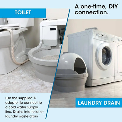 Smart Self-Cleaning & Self-Washing Automatic Cat Litter Box with App Control