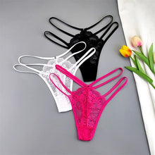 3 Pcs Lace Thin Strap Thongs