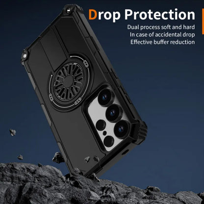 Armor 2-in-1 Shockproof Magnetic Adhesive Protective Case for Samsung