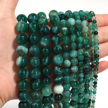 Natural Stone Jade Loose Spacer Beads for DIY Jewelry