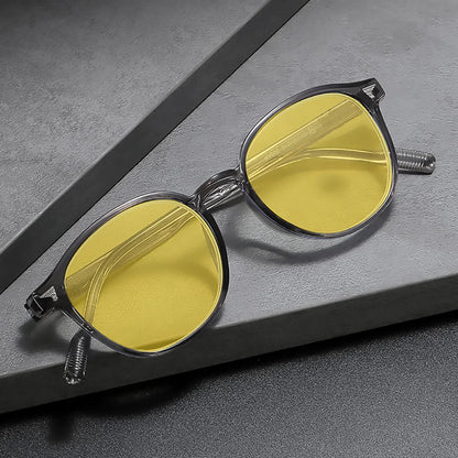 Vintage Round Blue Light Blocking & Night Vision Gaming Glasses