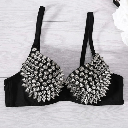 Women's Wireless Push-Up Plunge Sequined Bra