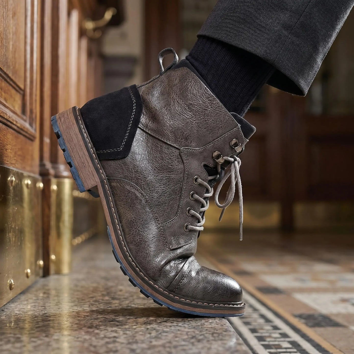 Men’s Retro Leather Ankle Chelsea Boots