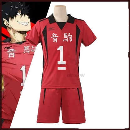 Anime Nekoma High School Volleyball Jersey Cosplay Costume Set