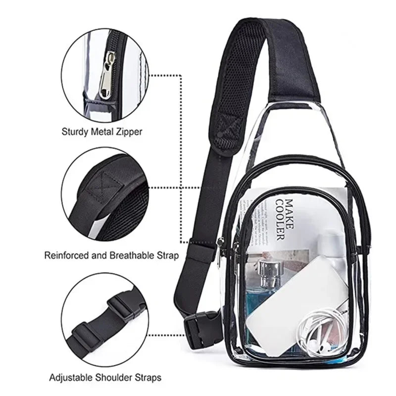 Clear Chest Waterproof Crossbody Travel Bag