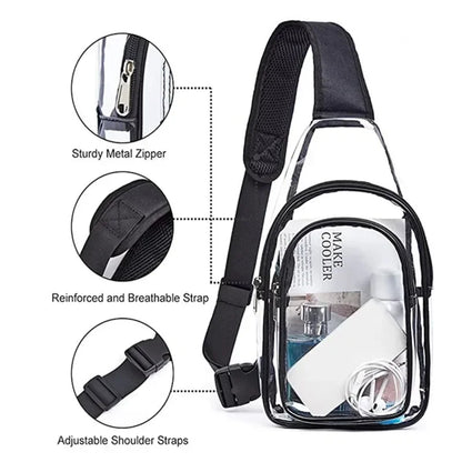 Clear Chest Waterproof Crossbody Travel Bag