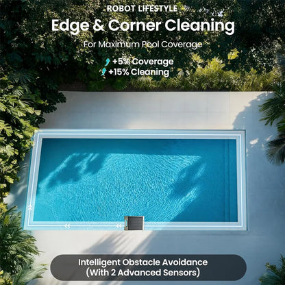 Solar-Powered Automatic Cordless Robotic Pool Skimmer Cleaner