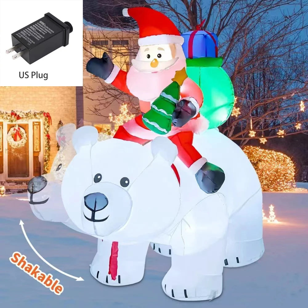 Christmas Inflatable Decoration Built-in LED Lights Inflatable Model