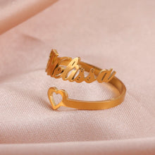 Double First Name Finger Ring