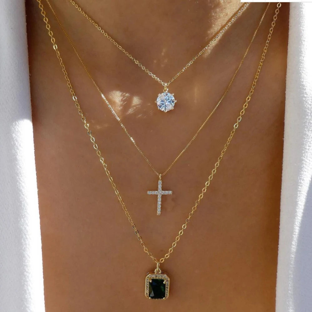 5pcs Simple Braided Bead Chain Necklaces