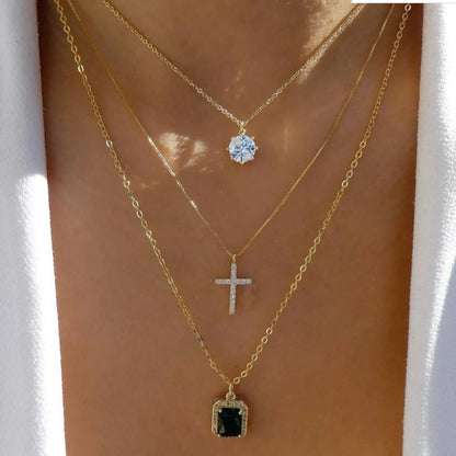 5pcs Simple Braided Bead Chain Necklaces