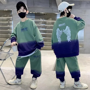 Oversized Long-sleeve Top and Baggy Pants Set