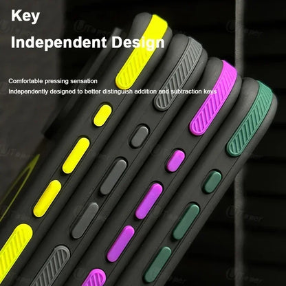 Bicolor Matte Frosted Magnetic Phone Case For iPhone