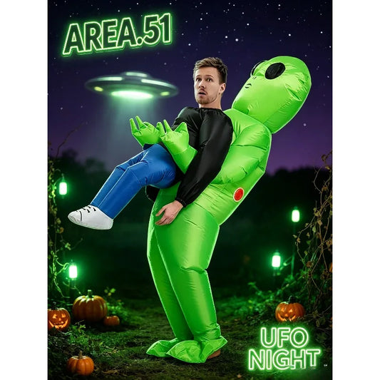 Adult Inflatable Alien & Cosplay Costume – Funny Halloween Role Play Outfit