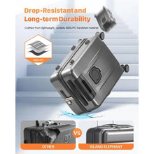 Airline Approved Front Pocket Hardside Travel Suitcase with Cup Holder & Charging Port