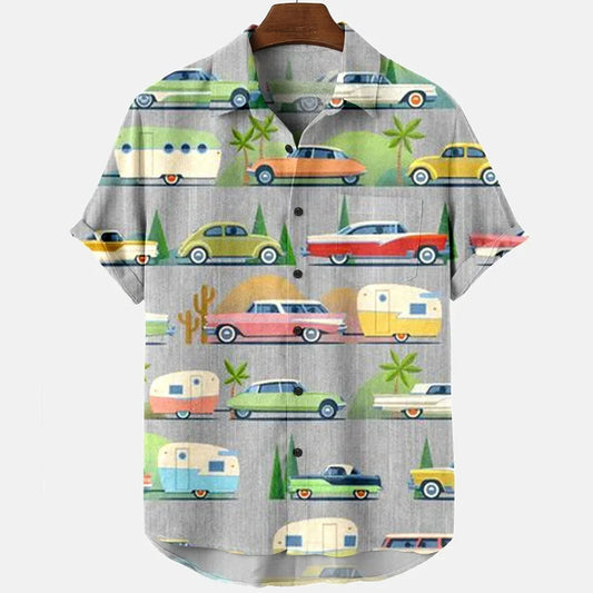 3D Print Quick-dry Hawaiian Vacation Beach Shirt