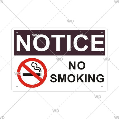 Warning Tin Sign - Vintage Private Property & Security Wall Plaque