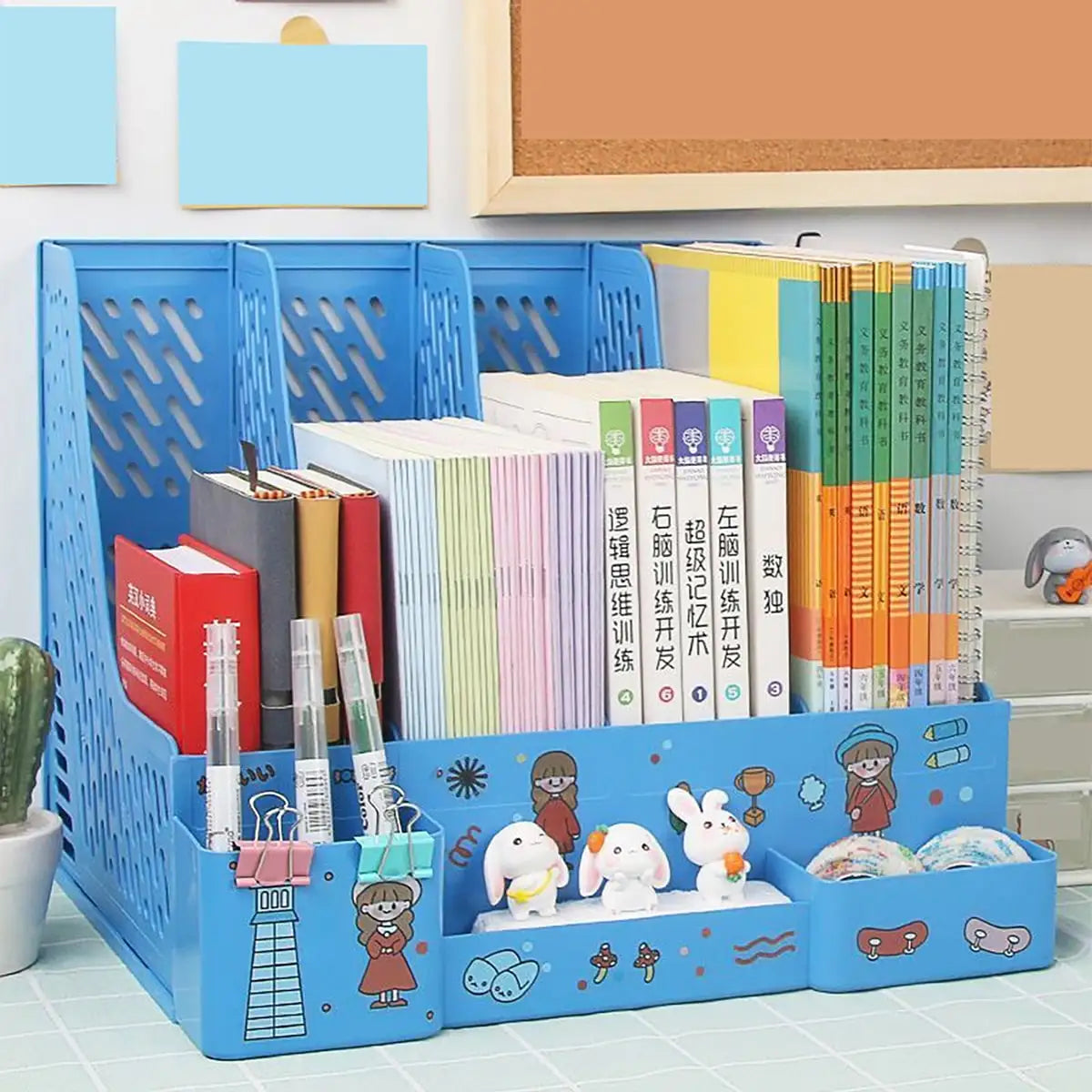 Multi-color File Storage & Organizer Rack