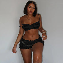 2 Piece Shorts and Sleeveless Strappy Crop Top Set