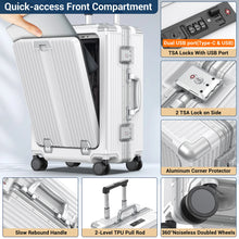 Airline Approved 22" Carry On Aluminum Framed Luggage